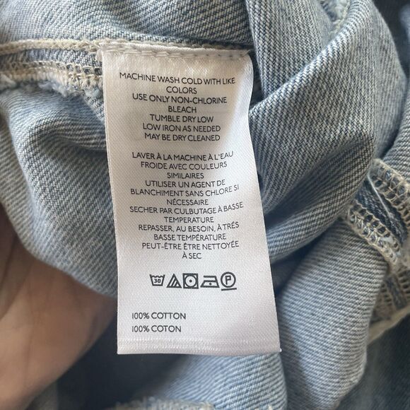 We the Free Free People Denim Overalls Womens Medium Blue High Roller Jumpsuit - Picture 10 of 12